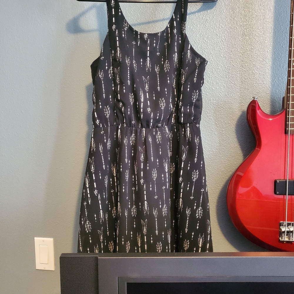 Black casual summer dress